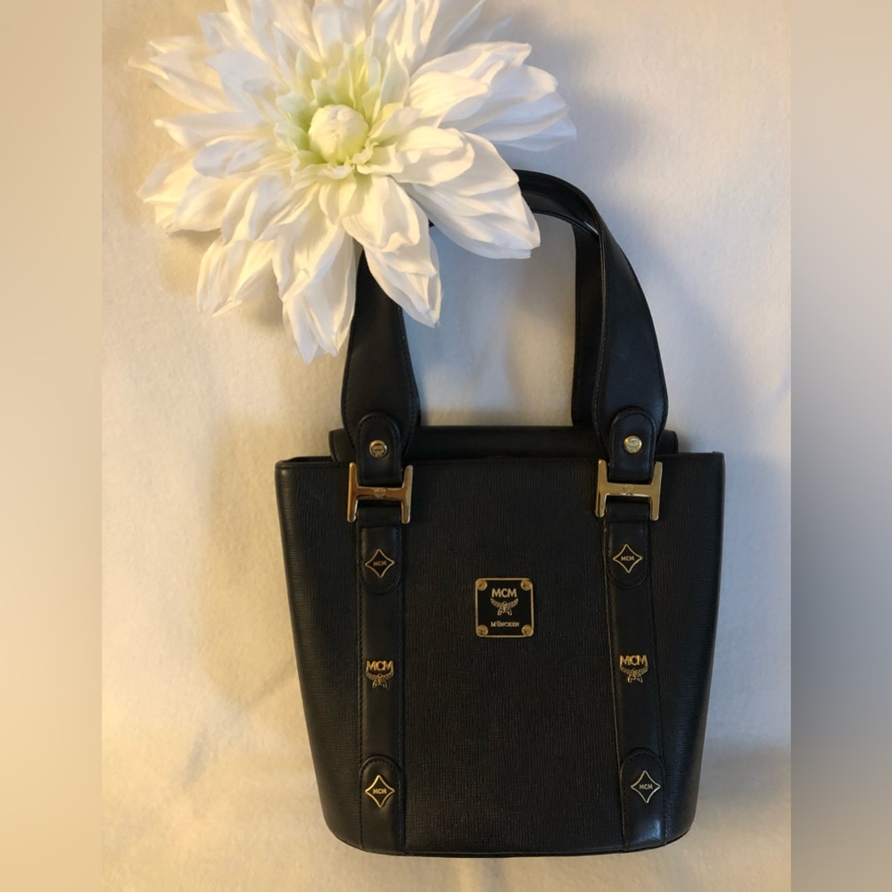 MCM Munchen Top Handle Handbag in Black “Authentic”